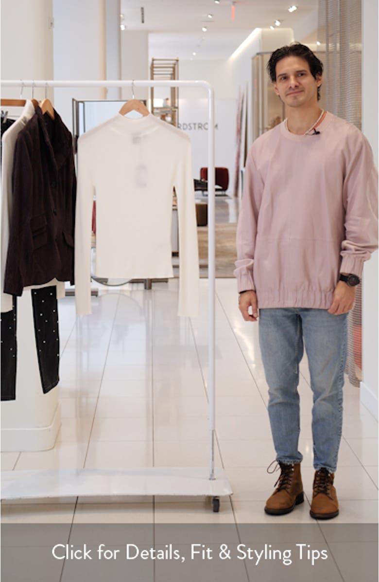 Foliora Virgin Wool Rib Funnel Neck Sweater, sales video thumbnail