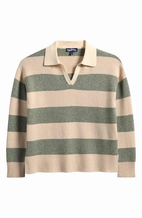 Freshman Kids' Stripe Johnny Collar Rugby Sweater