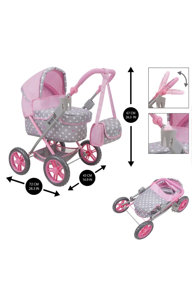 509 Crew Cotton Candy Pink Amanda Doll Pram, Alternate, color, Multicolored