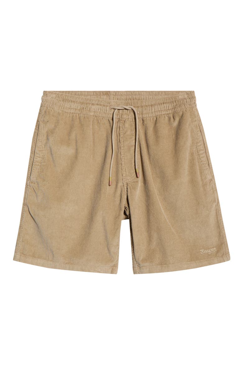 Yuma Cotton Corduroy Drawstring Shorts, Alternate, color, STONE