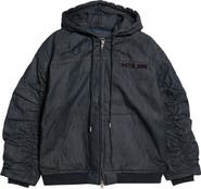 Ksubi Sott Slouchy Hooded Denim Bomber Jacket