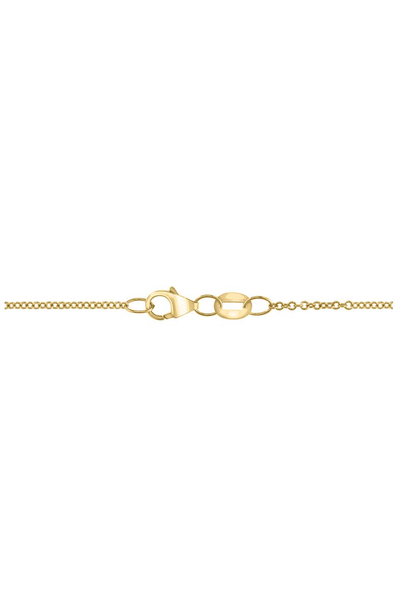 14K Gold Diamond & Turquoise Heart Pendant Necklace., Alternate, color, BLUE