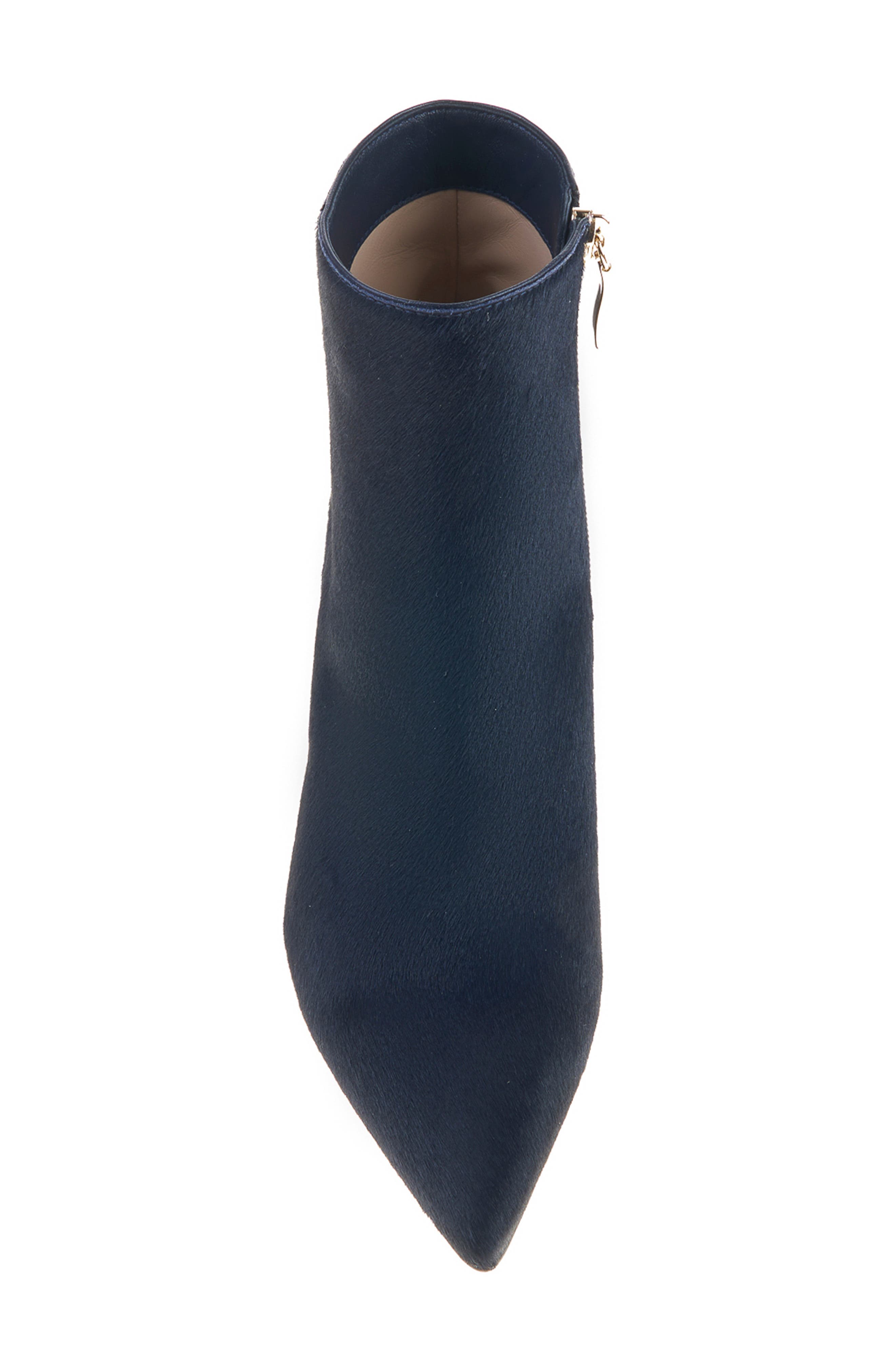 Aimee Pointed Toe Bootie, Alternate, color, MIDNIGHT HAIR CALF