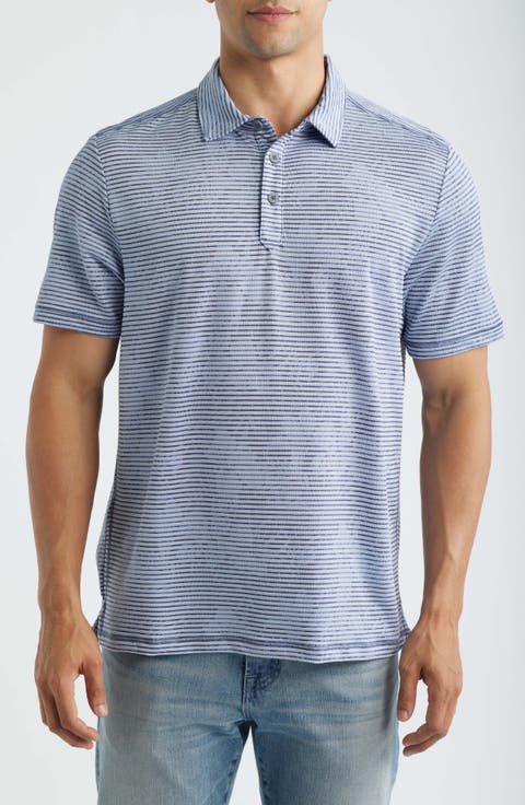Costa Wave Twilight Canopy Seersucker Stripe IslandZone® Polo