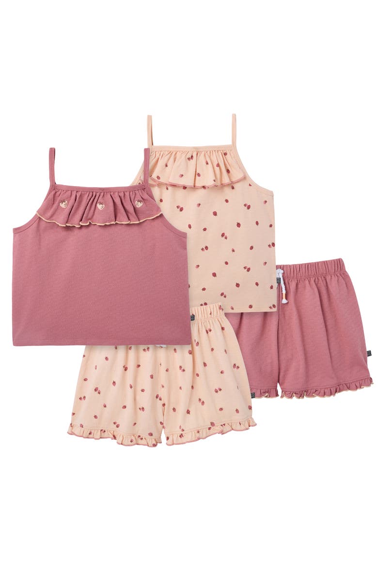 Tank Top & Shorts Sets, Alternate, color, Rose Elegance Bisque