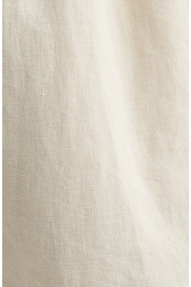 Palm Tree Linen Blend Shorts, Alternate, color, WHITE