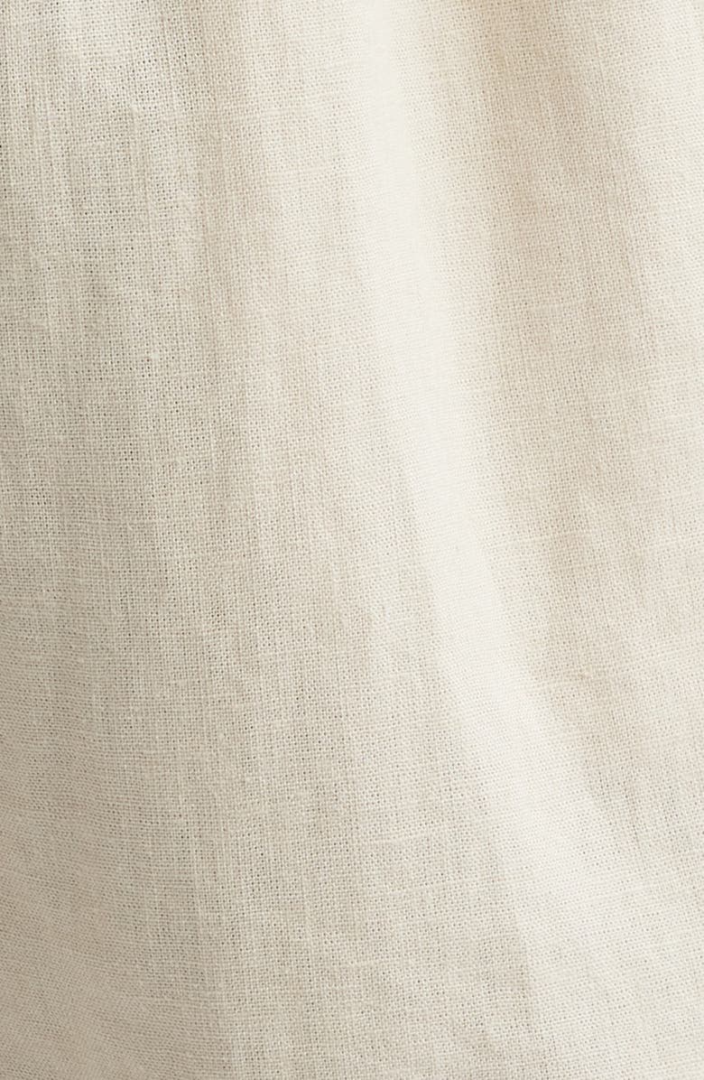 MAVRANS Palm Tree Linen Blend Shorts, Alternate, color, White