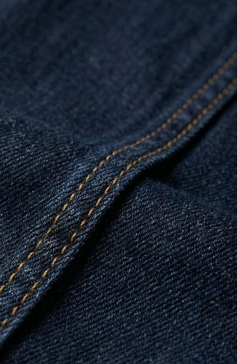 Modenaire Utility Patch Pocket Denim Jacket, Alternate, color, Dark Indigo