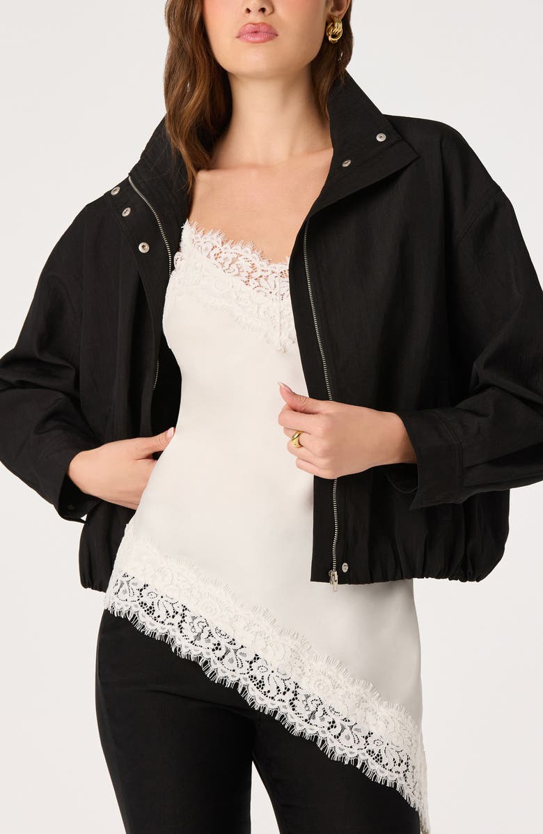 ASTR the Label Collins Bomber Jacket, Alternate, color, Black