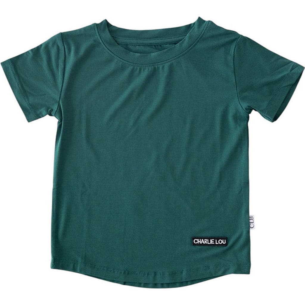 Charlie Lou Baby ® Forest Green T-shirt In Animal Print