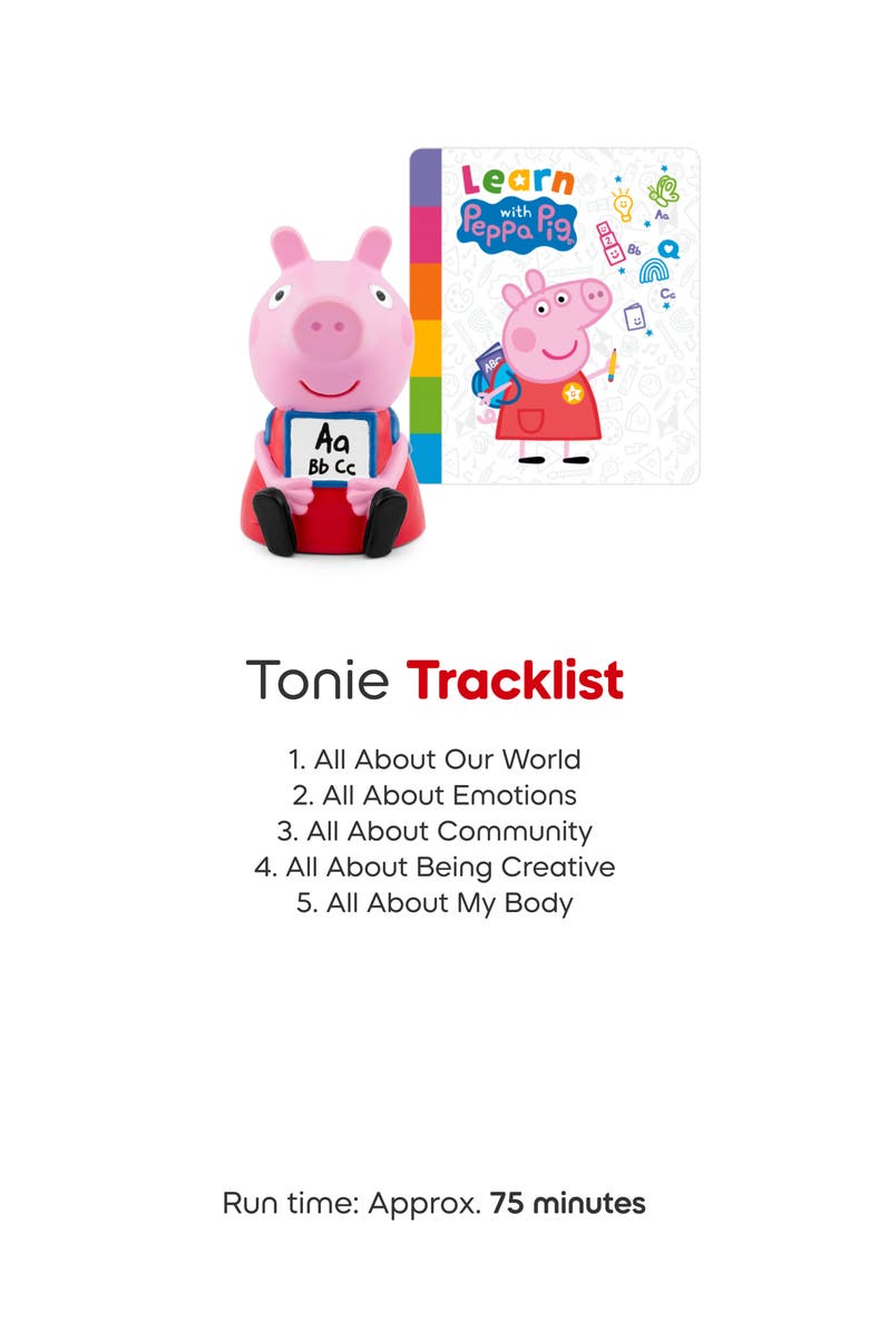 tonies Peppa Pig 2-Pack Tonie Audio Character Bundle, Alternate, color, Multicolor