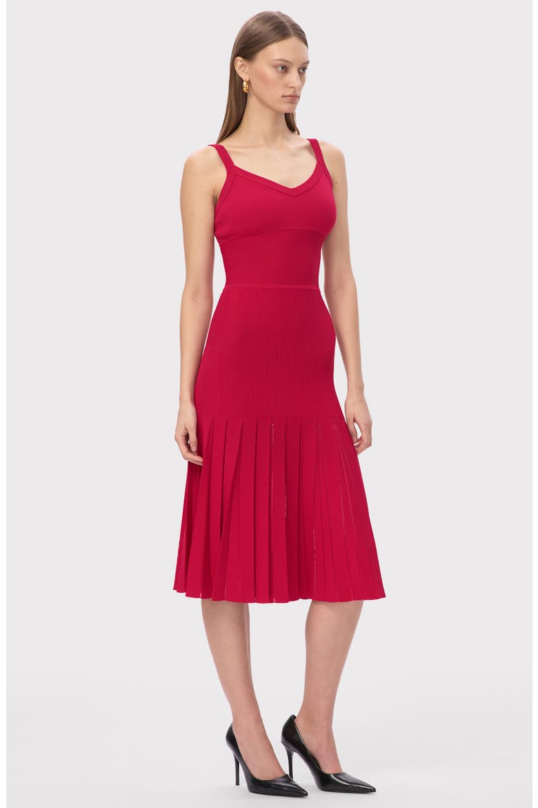 The Rosa Midi Dress, Alternate, color, HIBISCUS