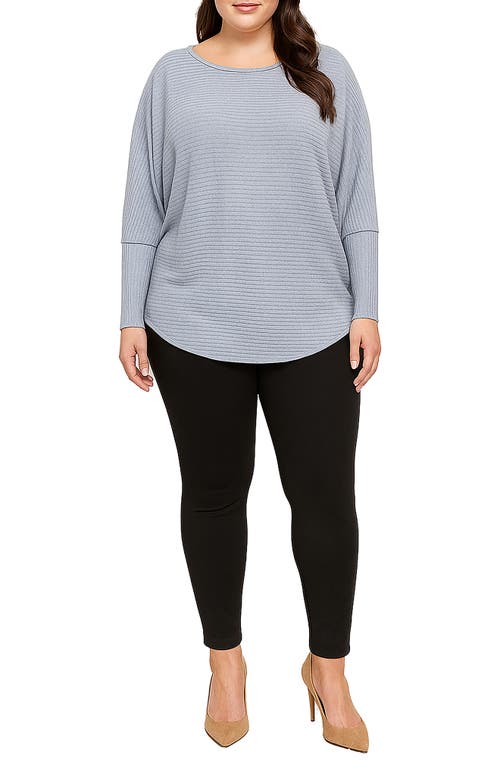 Standards & Practices Dolman Sleeve Rib Top In Blue