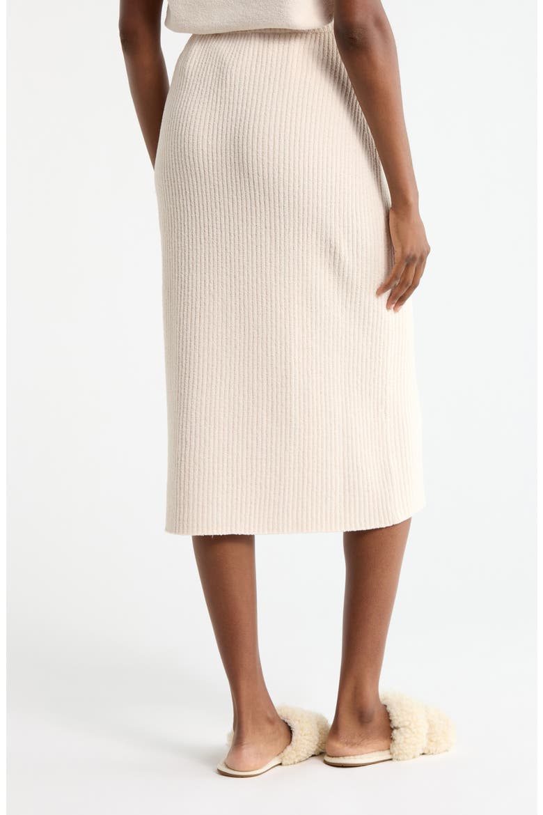 Chryston Rib Knit Midi Skirt, Alternate, color, SAND