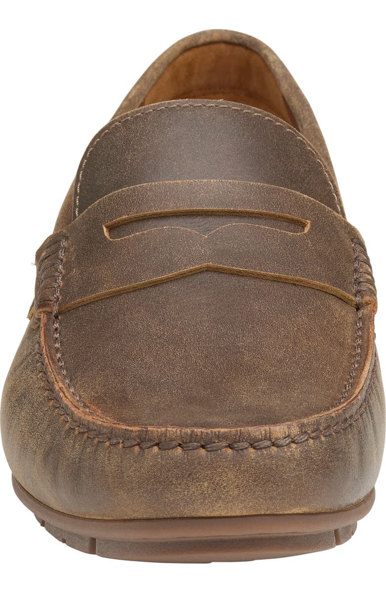 Johnston & Murphy Baldwin Driving Shoe, Alternate, color, Brown American Full Grain