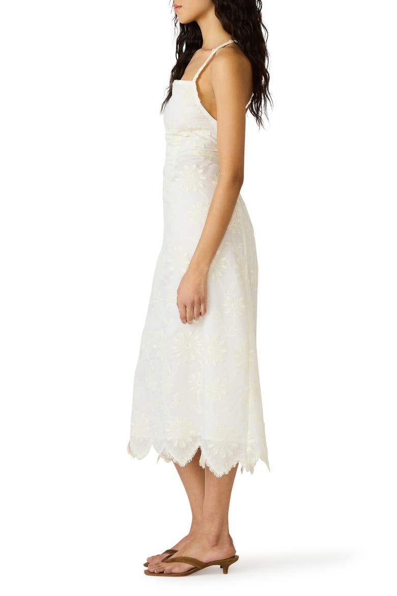 Riyan Embroidered Sleeveless Midi Dress, Alternate, color, CREAM