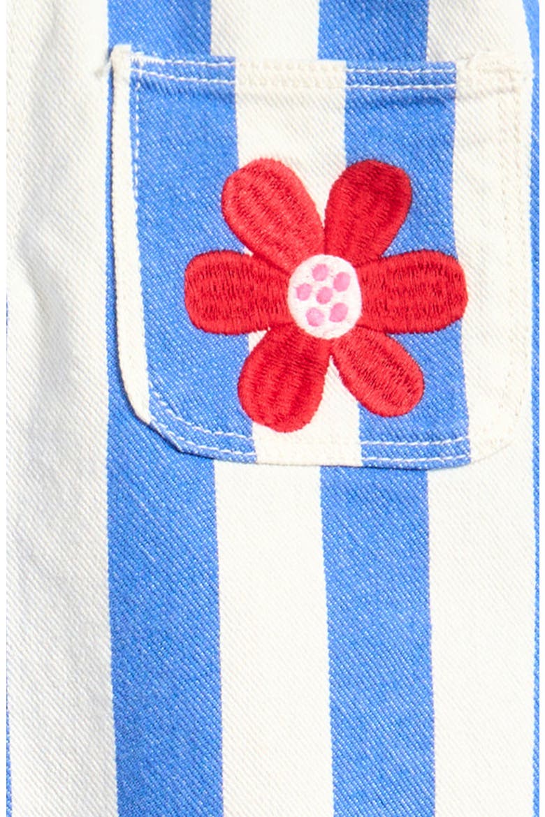 Kids' Embroidered Patch Pocket Pants, Alternate, color, PEACOCK PLUME BLUE/ IVORY
