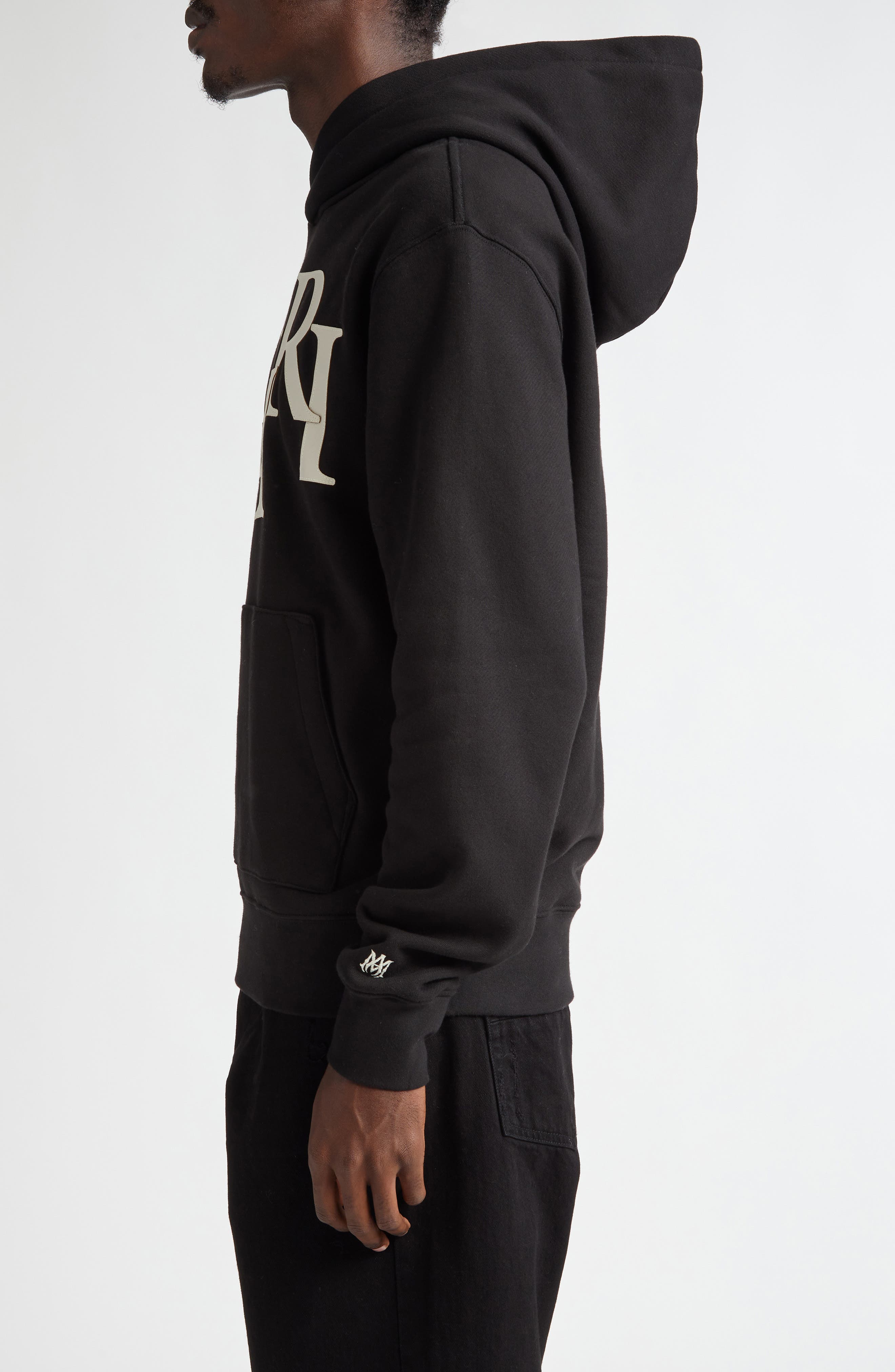 Oversize Staggered Logo Pullover Hoodie (Men) | Nordstrom