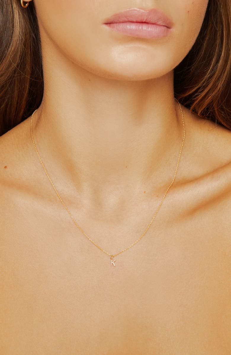 BYCHARI Initial Pendant Necklace, Alternate, color,
