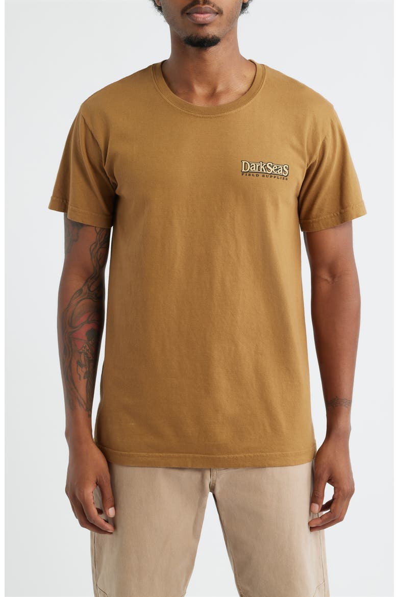 Parklands Cotton Graphic T-Shirt, Main, color, BRONZE BROWN