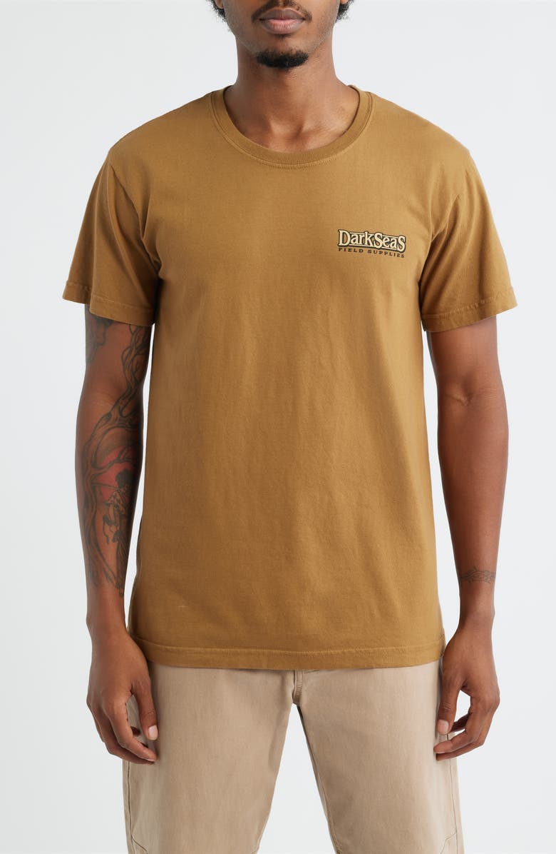 DARK SEAS Parklands Cotton Graphic T-Shirt, Main, color, Bronze Brown