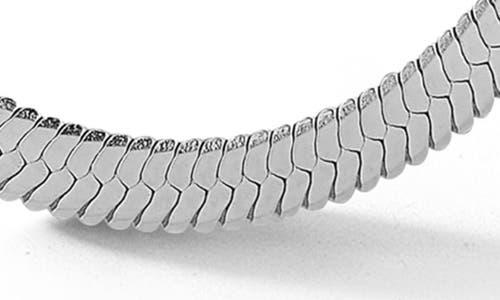 Yield Of Men Herringbone Necklace In Metallic
