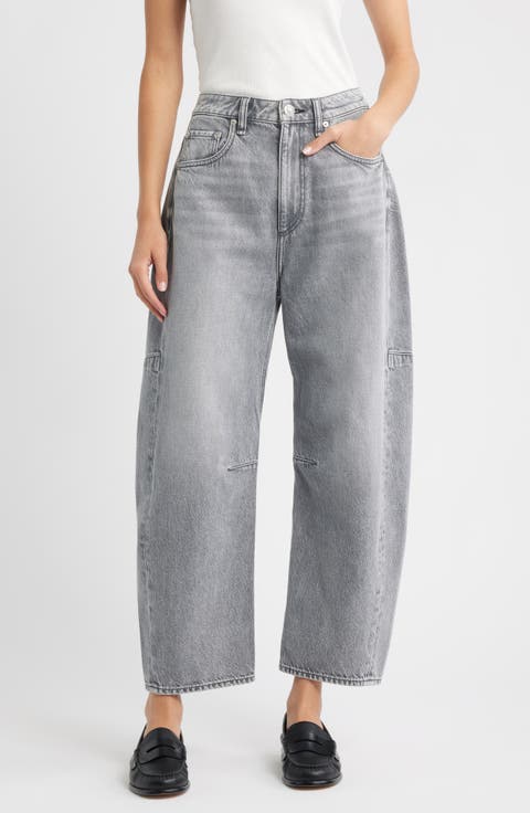 Charlie Super High Waist Ankle Barrel Jeans
