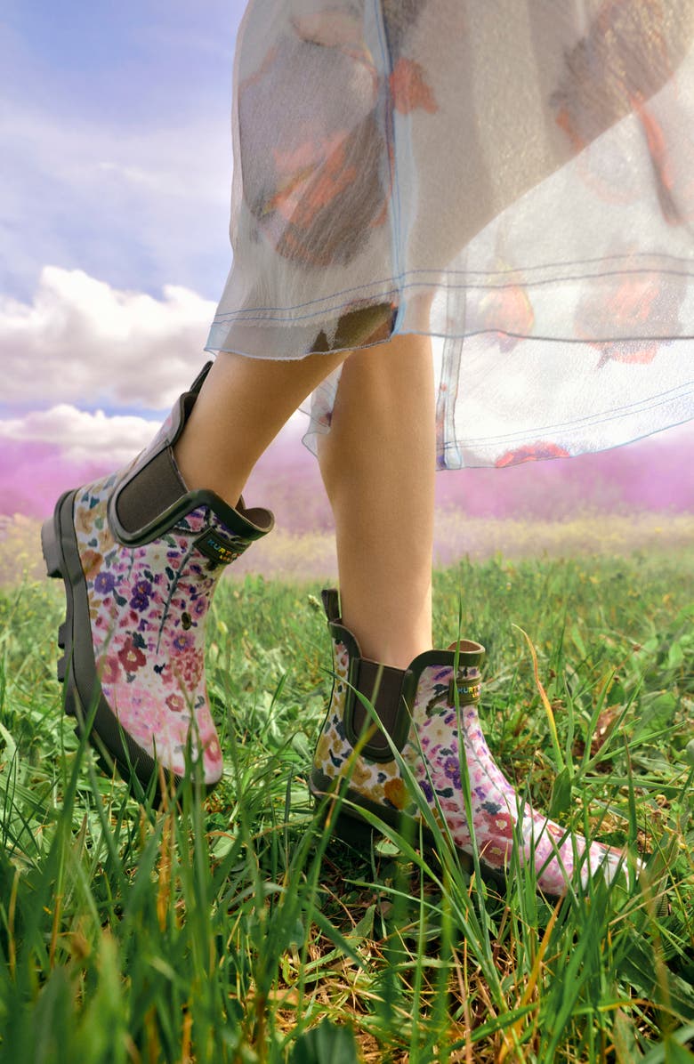 Kurt Geiger London Floral Couture Sleet Chelsea Rain Boot, Alternate, color,