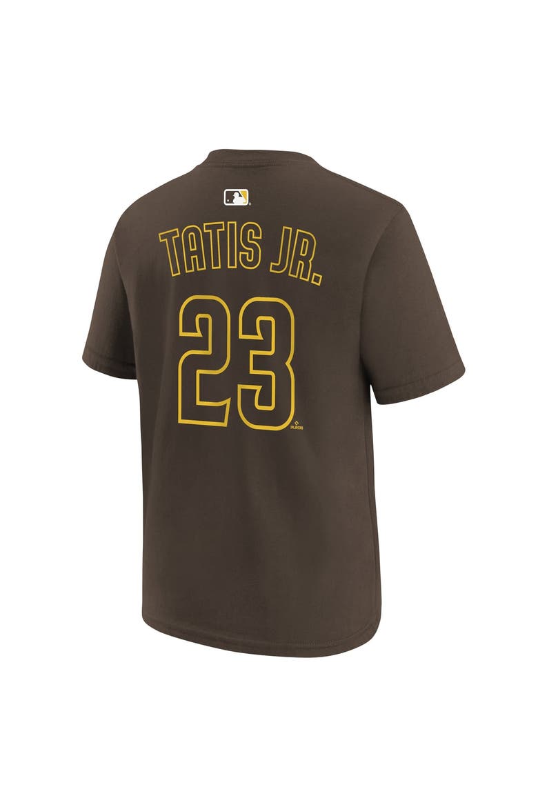 Youth Nike Fernando Tatis Jr. Brown San Diego Padres Name & Number T-Shirt, Alternate, color, Brown