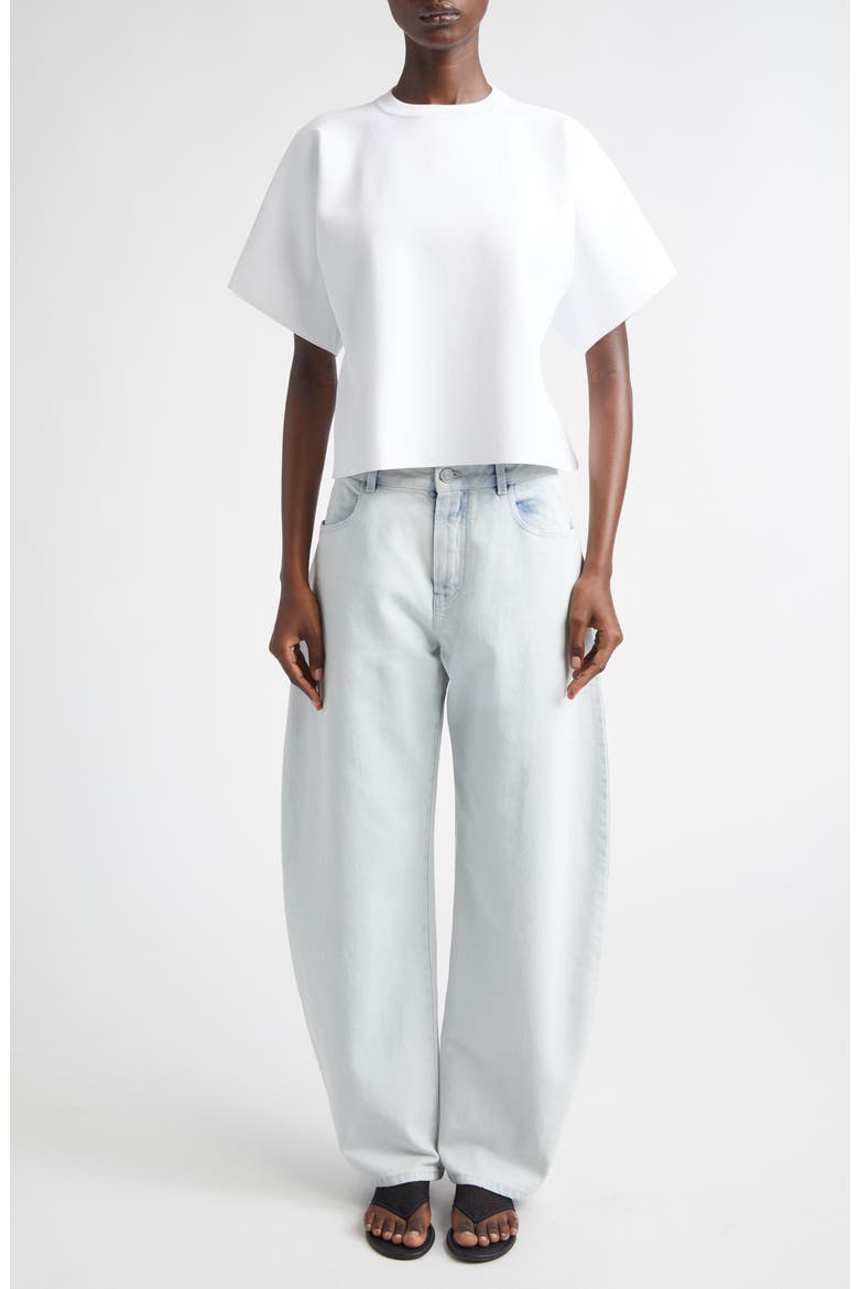 Open Back T-Shirt, Alternate, color, BLANC