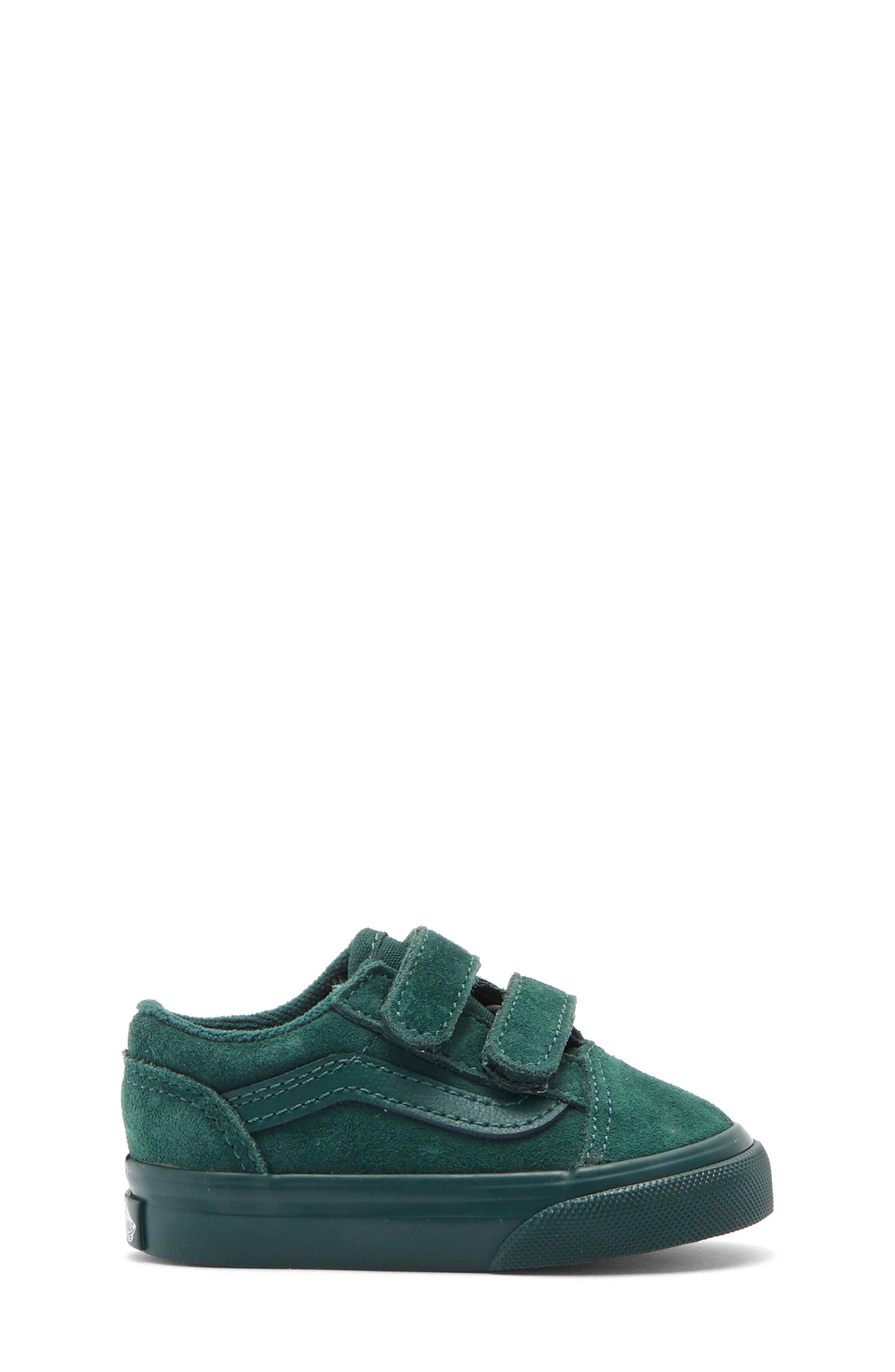Vans Old Skool V Suede Sneaker, Alternate, color, Suede Emerald