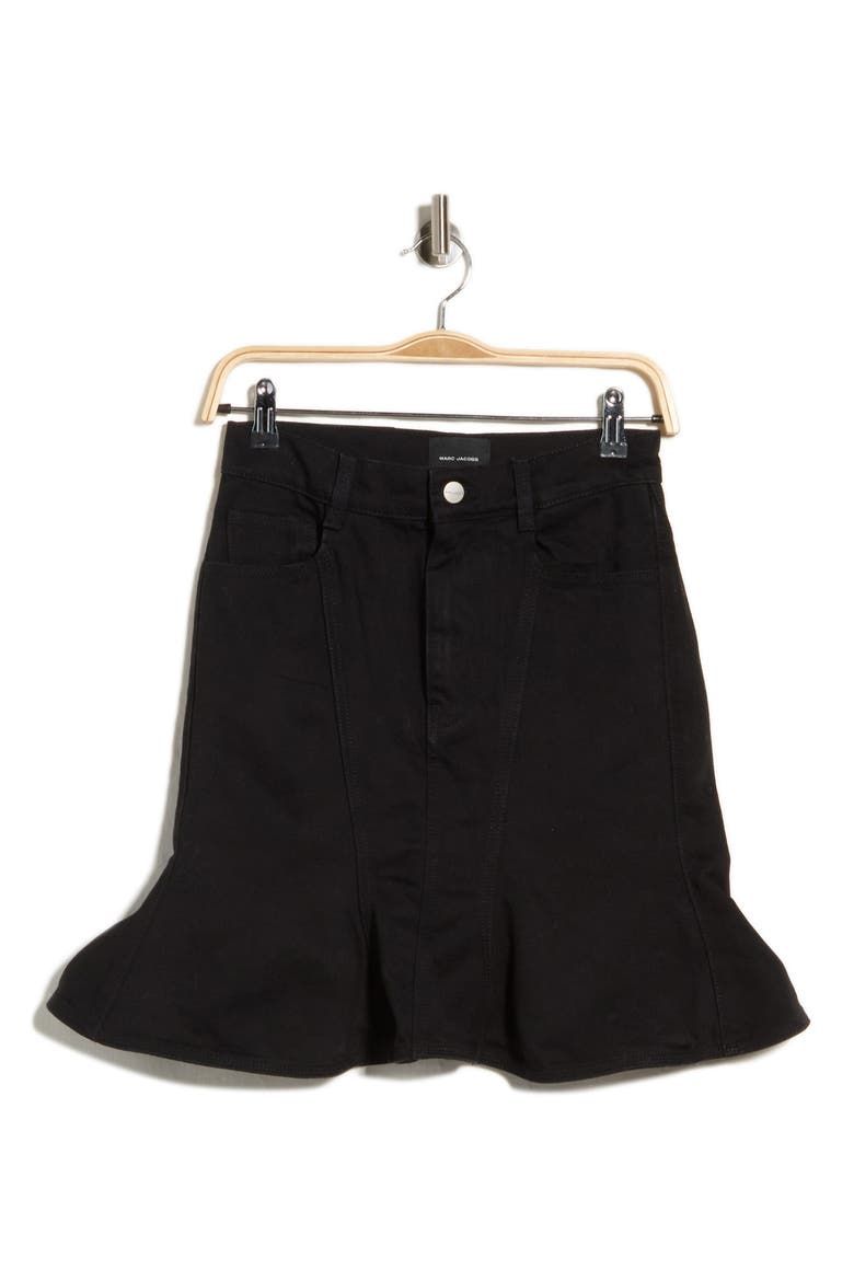 Fluted Miniskirt, Main, color, BLACK