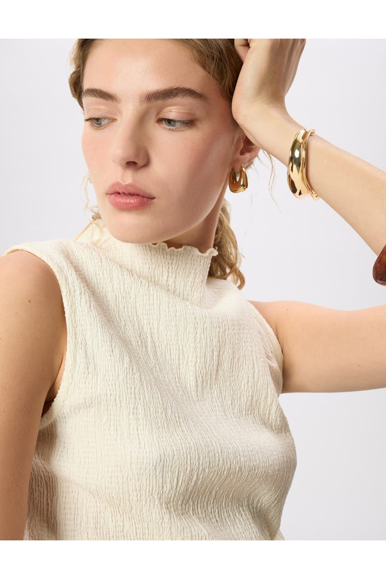 Textured Sleeveless Top, Alternate, color, Ivory