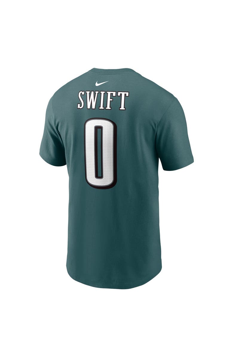 Nike Men's Nike D'Andre Swift Midnight Green Philadelphia Eagles Player Name & Number T-Shirt, Alternate, color, 