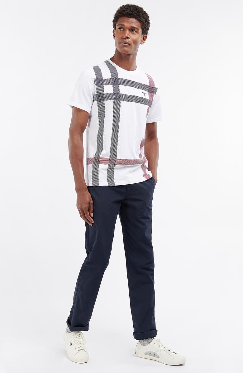 Barbour Norman Plaid T-Shirt, Alternate, color, White