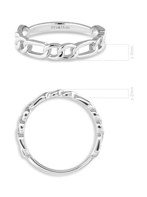 Devata Figaro Link Ring In Metallic