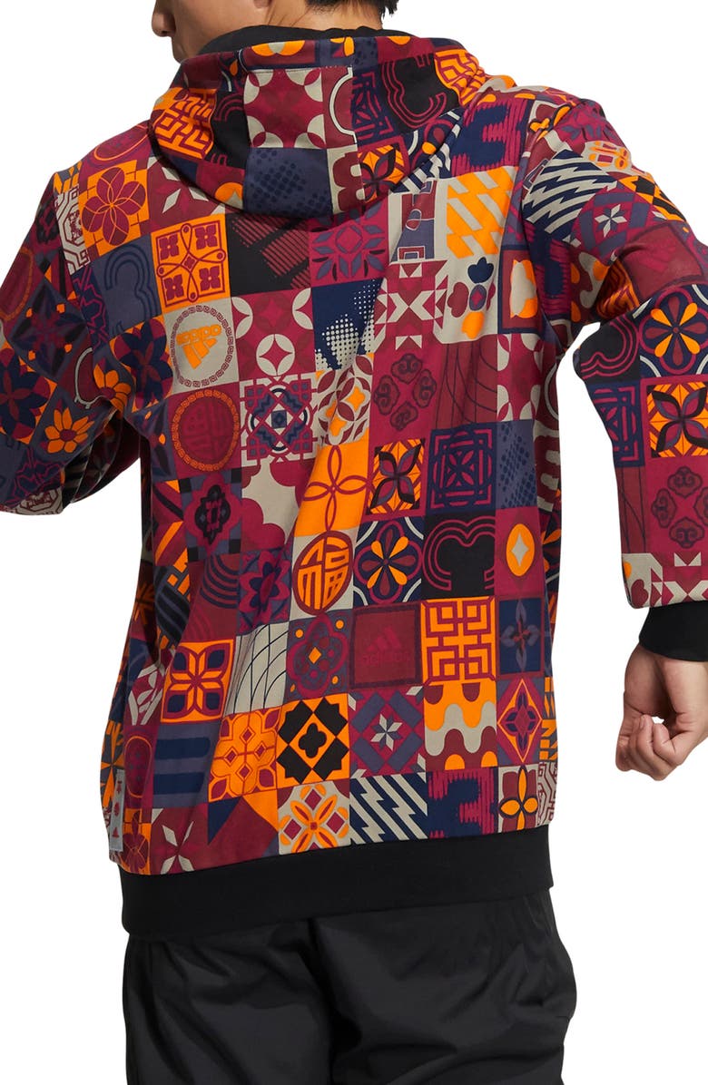 adidas Chinese New Year Hoodie, Alternate, color, 