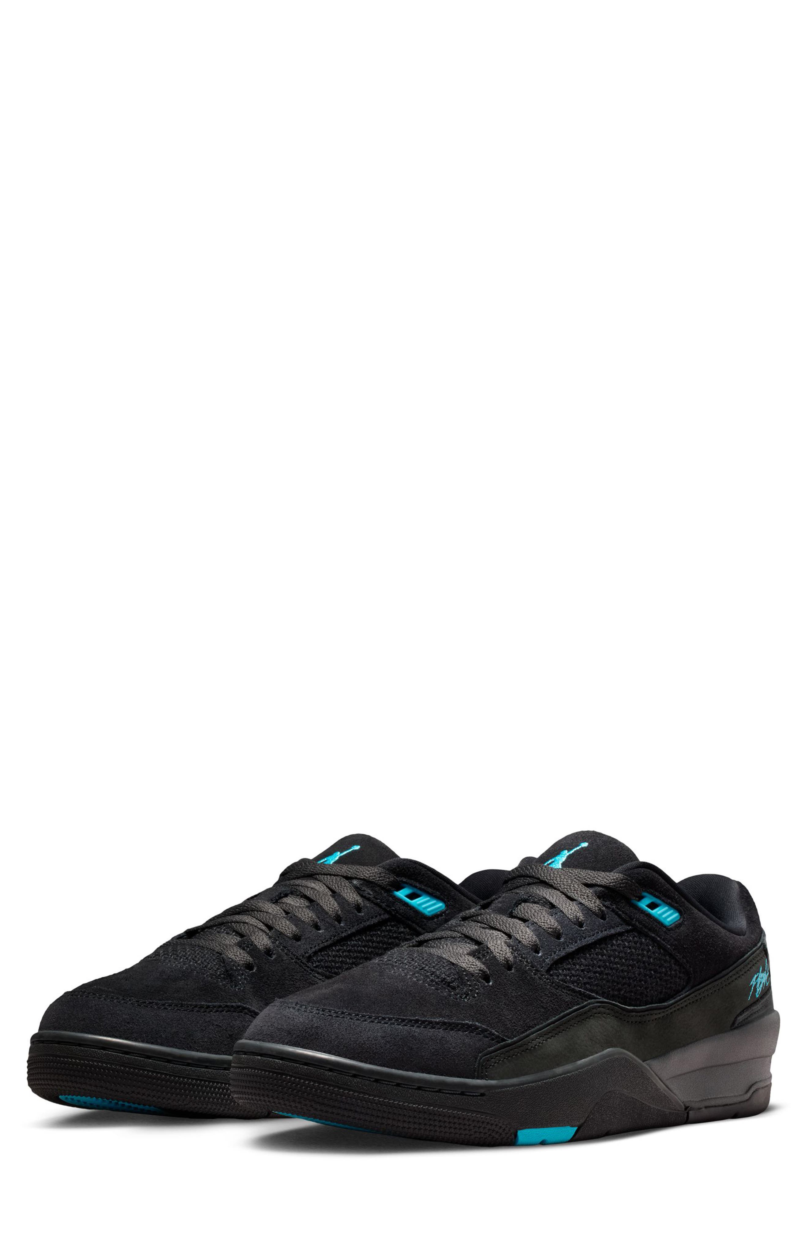 Jordan Flight Court Sneaker, Main, color, Black/ Gamma Blue
