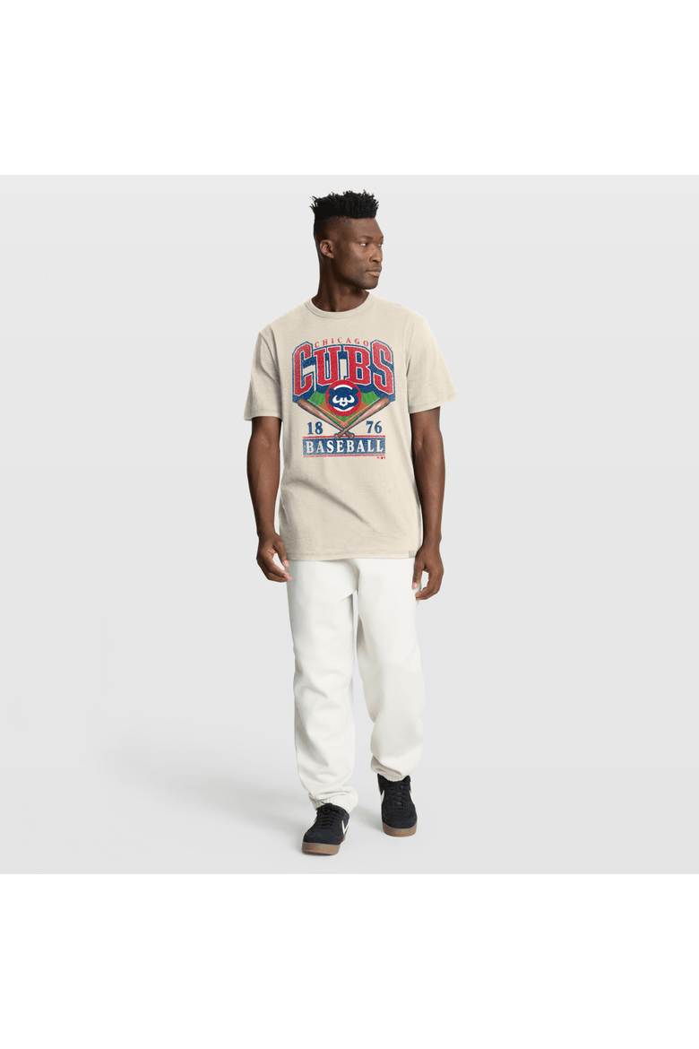 Men's Fanatics Tan Chicago Cubs Stadium Slub T-Shirt, Alternate, color, Tan