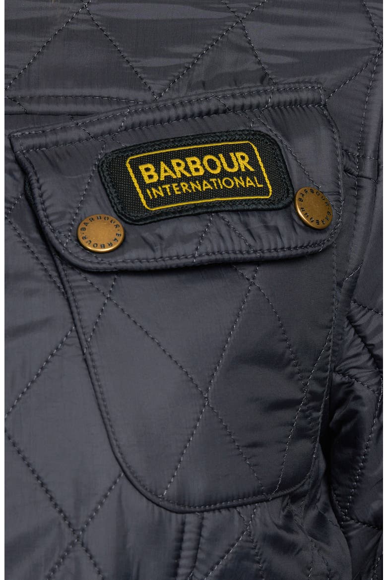International Polarquilt Belted Jacket, Alternate, color, NAVY