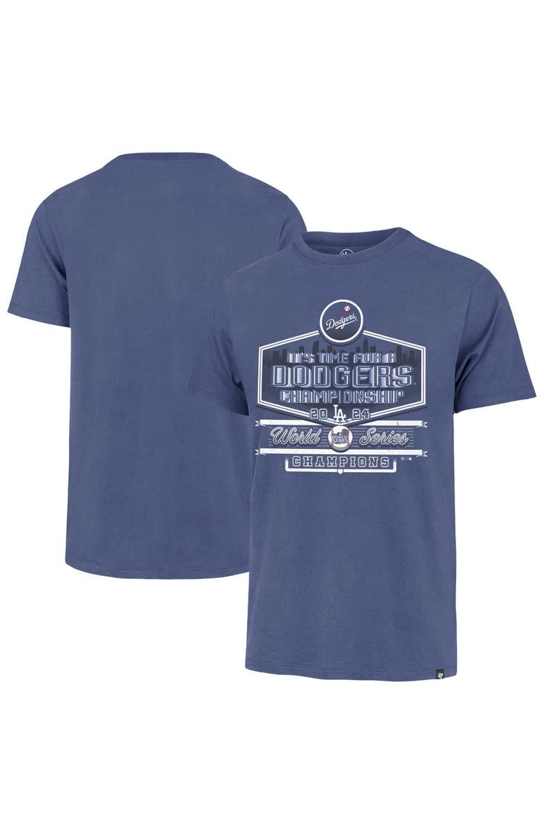 '47 Men's '47 Royal Los Angeles Dodgers 2024 World Series Champions  It's Time Skyline T-Shirt, Main, color, 
