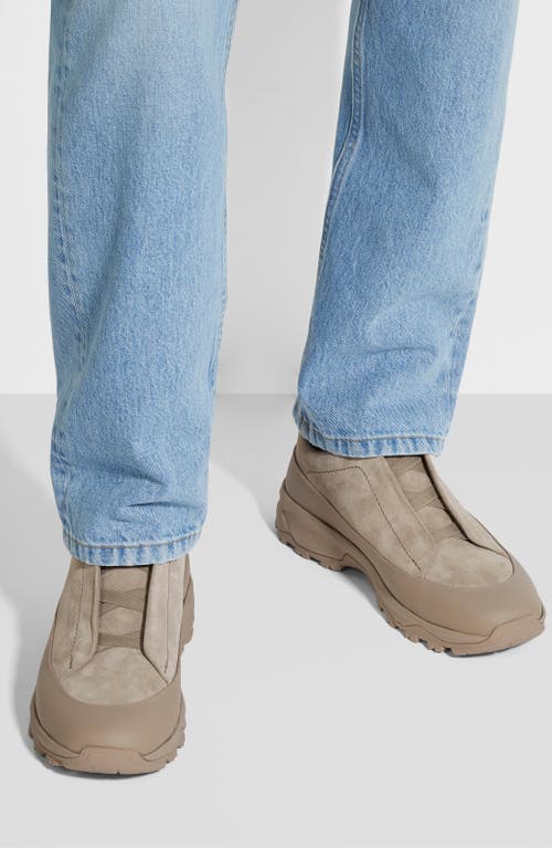 Zegna Triple Stitch Monte Low-top Sneakers In Neutral