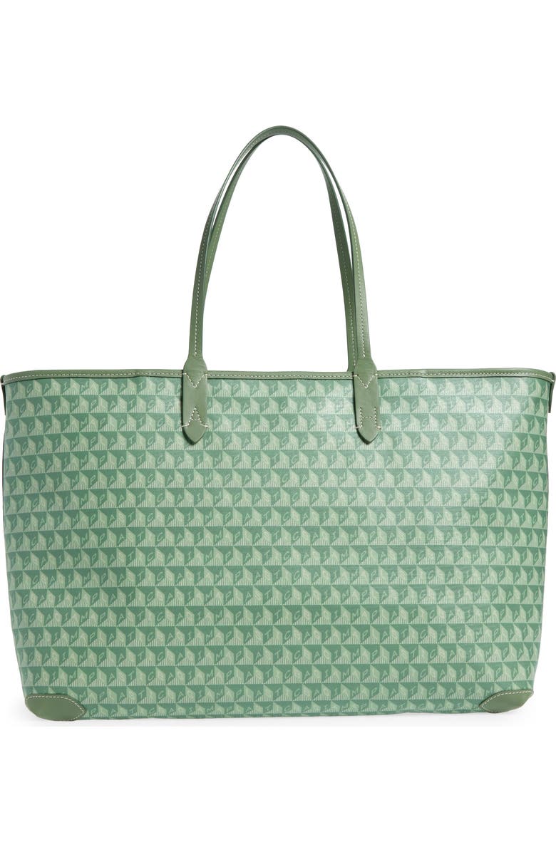 Anya Hindmarch I Am a Plastic Bag Wink Eyes Recycled Coated Canvas Tote, Alternate, color,