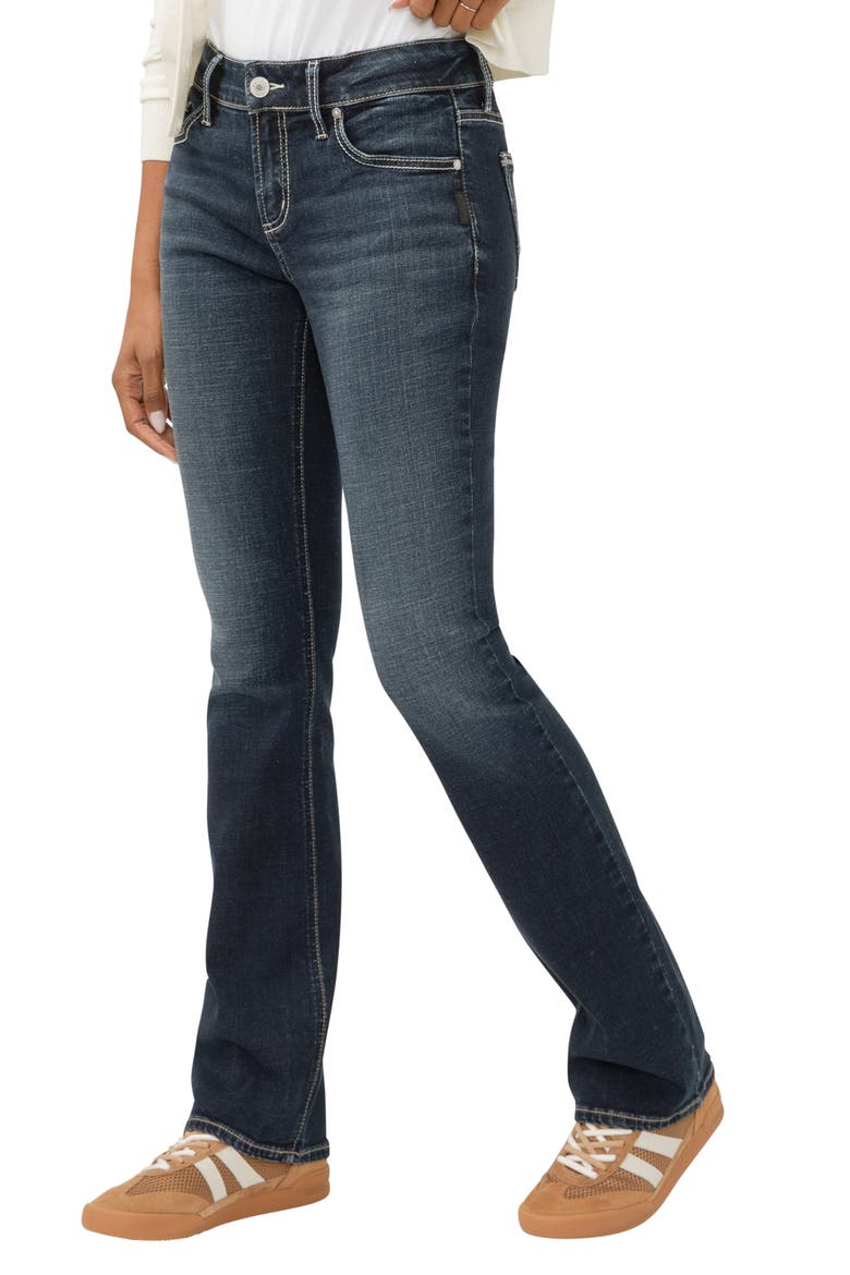 Elyse Mid Rise Slim Bootcut Jeans, Alternate, color, TEMPO