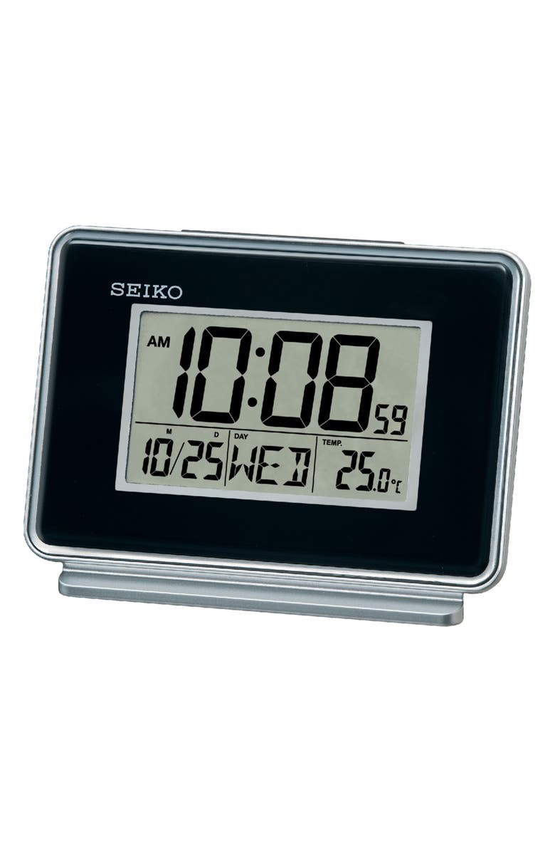 Seiko Hudson Everything Digital Alarm Clock, Main, color,