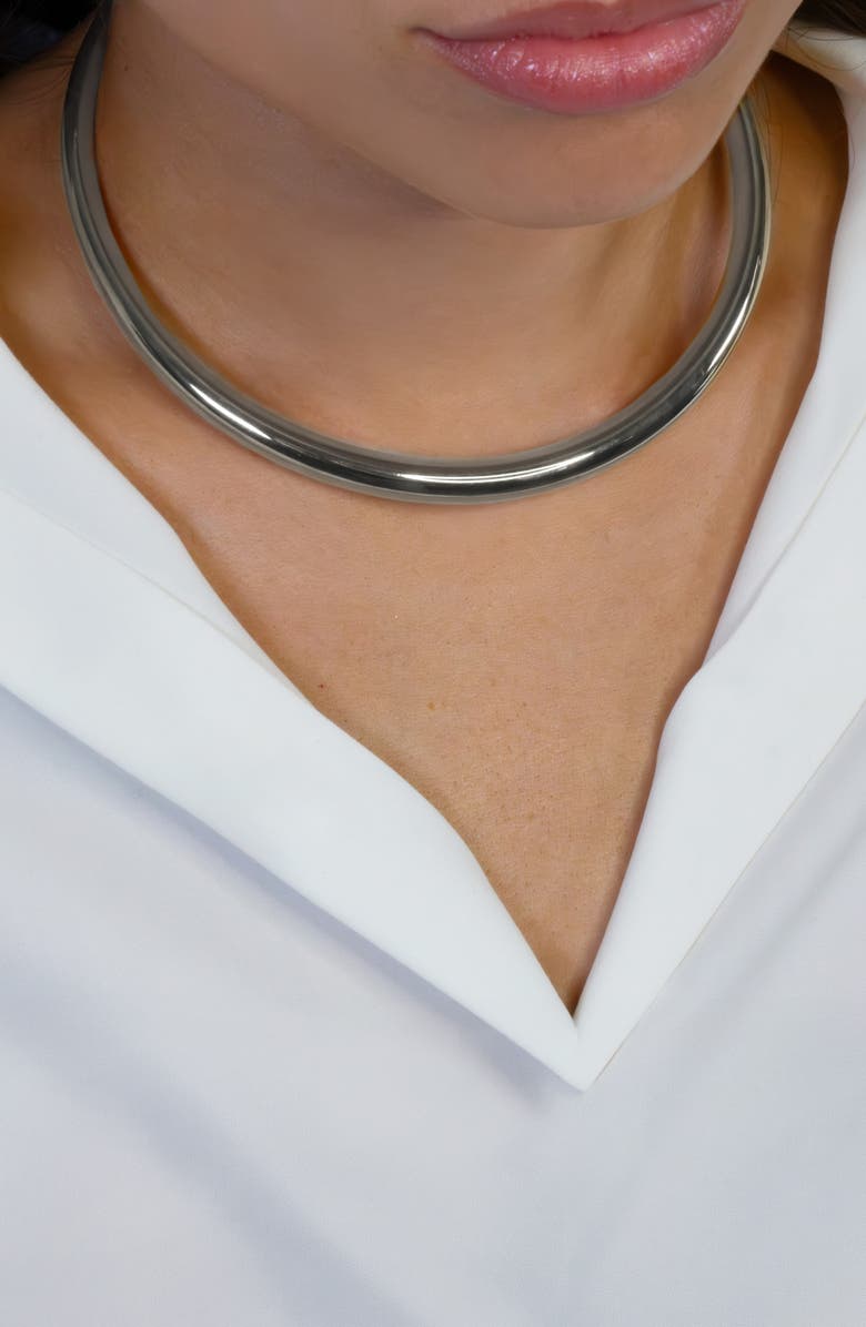 MARLYN SCHIFF Collar Necklace, Alternate, color, Silver
