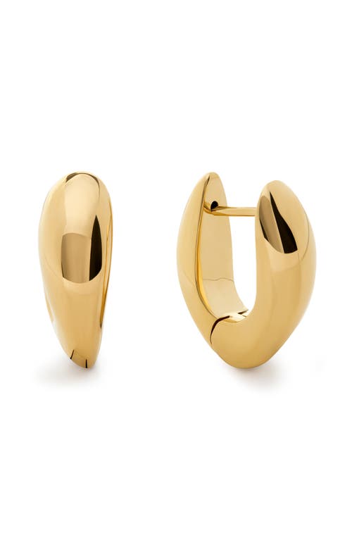 Monica Vinader Gold Nura Reef Medium Hoop Earrings In Gold