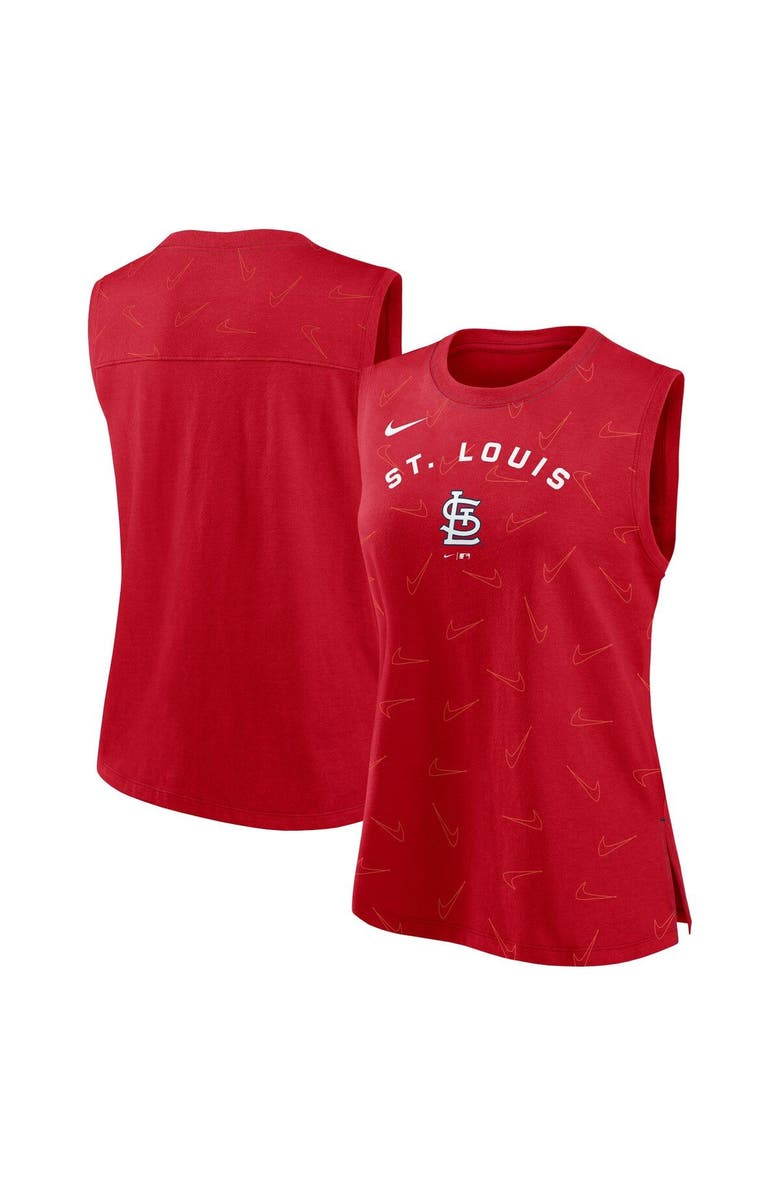Nike Women's Nike Red St. Louis Cardinals Muscle Play Tank Top, Main, color,