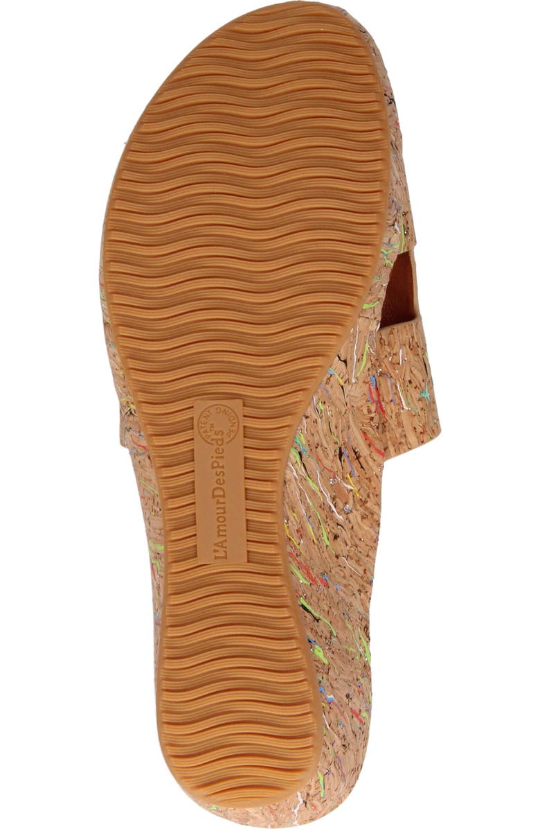 L'Amour des Pieds Catiana Platform Sandal, Alternate, color, Bright Multi C