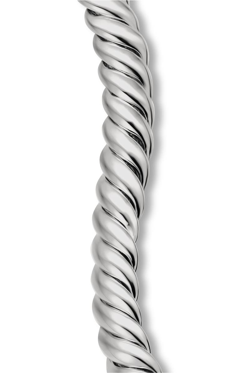 David Yurman Sculpted Cable Double Wrap Bracelet in Sterling Silver, 8.5mm, Alternate, color, 